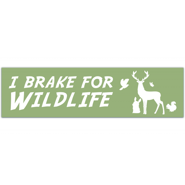 I Brake For Wildlife ? Bumper Sticker [00061]