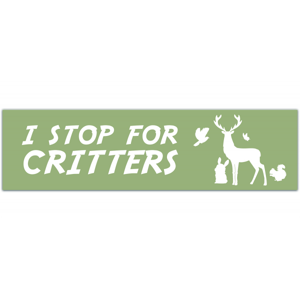 Critters Bumper Sticker | Animal Lover Sticker | Stickers for Car | Bumper Stickers | Waterproof Stickers | Stickers [00062]