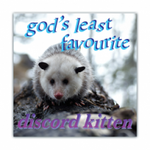 God's Least Favourite Discord Kitten Bumper Stickers [00732]