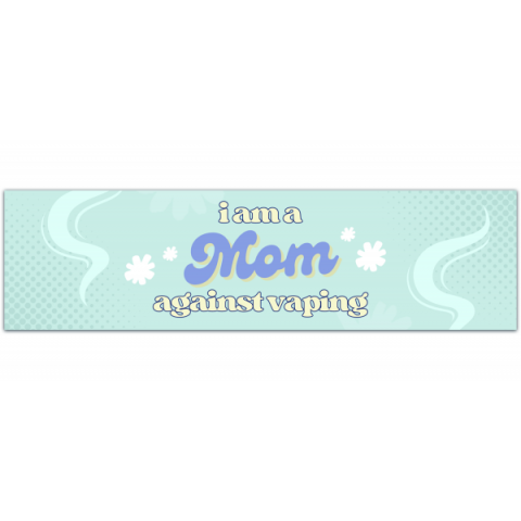 Bumper Sticker - Mom Against Vaping Sticker- Meme Sticker, Gen Z, Millennial, Bizarre, Funny Sticker, Laptop Sticker, Absurdist [00876]