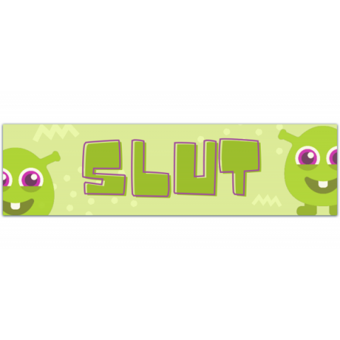 OGRE SLUT - Vinyl Bumper Sticker [00888]