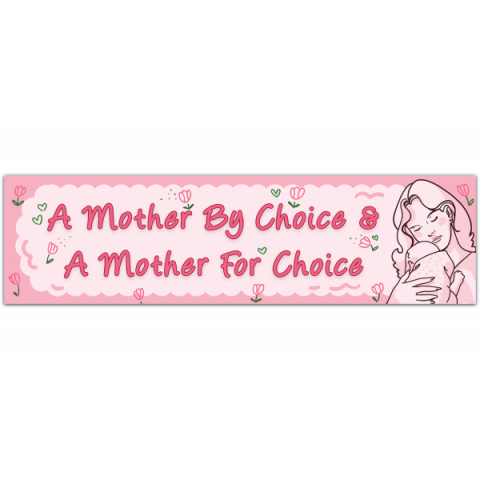 Pro Choice Decal | a Mother By Choice and A Mother For Choice | Roe V Wade Decal | Coat hanger Bumper Stickers [00924]