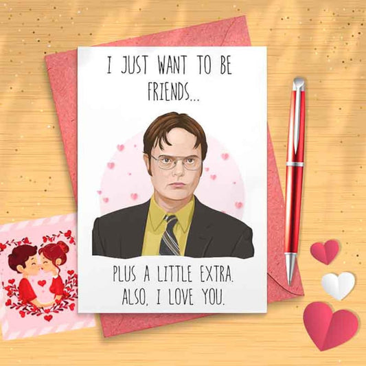 Dwight Father's Day, Card for Husband, Valentine Card, Funny Greeting Card, Love You Card, Gift for Husband [00177]