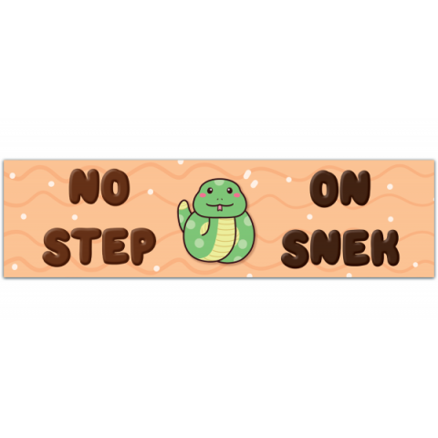 No step on snek bumper sticker waterproof sticker decal car laptop wall window Bumper Stickers [00947]