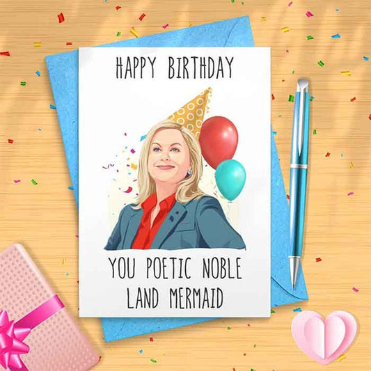 Happy Birthday Card - Leslie Birthday Card - Funny Greeting Card [00067]