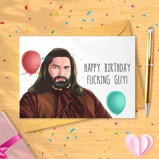 Happy Birthday Nandor - Funny Birthday Card, Birthday Card, Happy Birthday, Birthday Humor, Funny Bday Card, Boyfriend Husband Gift [00022]